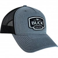 Бейсболка Buck Gray Logo Patch Cap, серо-черная купить в Вологде