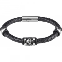 Браслет Zippo Three Charms Leather Bracelet 3 с шармами (20 см) купить в Вологде