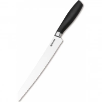 Кухонный хлебный нож Bker Core Professional Bread Knife, 220 мм, сталь X50CrMoV15, рукоять пластик купить в Вологде