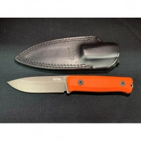 Нож LionSteel Bushcraft-R, сталь Sleipner, рукоять G10, оранжевый купить в Вологде