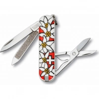 Нож перочинный Victorinox Edelweiss 0.6203.840 58мм 7 функций дизайн рукояти Эдельвейс купить в Вологде