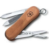 Нож перочинный Victorinox EvoWood 81, сталь X50CrMoV15, рукоять ореховое дерево, коричневый купить в Вологде