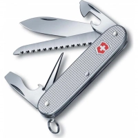 Нож перочинный Victorinox Farmer, сталь X55CrMo14, рукоять алюминиевый сплав Alox, серый купить в Вологде