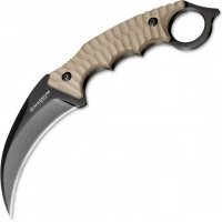 Нож с фиксированным клинком Magnum Spike Karambit — Boker 02SC028, сталь 440A EDP, рукоять стеклотекстолит G10, песочный купить в Вологде