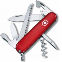 Нож швейцарский Victorinox Camper, сталь X55CrMo14, рукоять Cellidor®, красный купить в Вологде