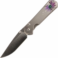 Нож складной Chris Reeve Large Sebenza 21 Agate Cabochon, сталь CPM-S35VN, рукоять титан купить в Вологде