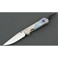 Нож складной Chris Reeve Large Sebenza 21 Almandine Cabochon, сталь CPM-S35VN, рукоять титан купить в Вологде