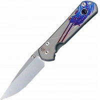 Нож складной Chris Reeve Large Sebenza 21 Ametyst Cabochon L21UN E Amethyst SS14, сталь CPM-S35VN, рукоять титан купить в Вологде