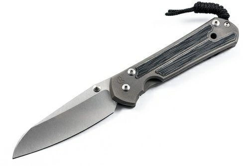 Нож складной Chris Reeve Large Sebenza 21 Insingo Micarta Inlay-2, сталь CPM-S35VN, рукоять титан/микарта