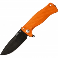 Нож складной LionSteel SR11A OB ORANGE, сталь Uddeholm Sleipner® Black Finish, рукоять алюминий (Solid®), оранжевый купить в Вологде