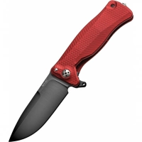 Нож складной LionSteel SR11A RB RED, сталь Uddeholm Sleipner® Black Finish, рукоять алюминий (Solid®), красный купить в Вологде