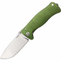 Нож складной LionSteel SR1A GS GREEN, сталь D2 Satin Finish, рукоять алюминий (Solid®), зелёный купить в Вологде