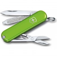 Нож Victorinox Classic SD Colors, Smashed Avocado (0.6223.43G) светло-зелёный, 7 функций 58мм купить в Вологде