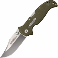 Складной нож Bush Ranger Lite — Cold Steel 21A, клинок из стали 8Cr13MoV, рукоять GFN (пластик) зеленая купить в Вологде