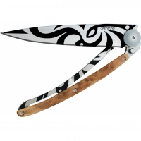 Складной нож Deejo Tribal Titanium 37g, Juniper wood купить в Вологде